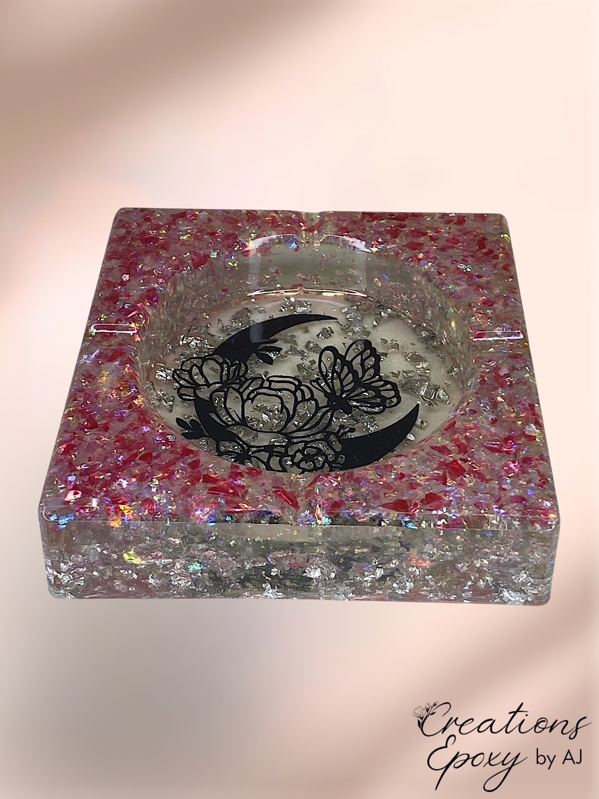 Cendrier Lune Papillon