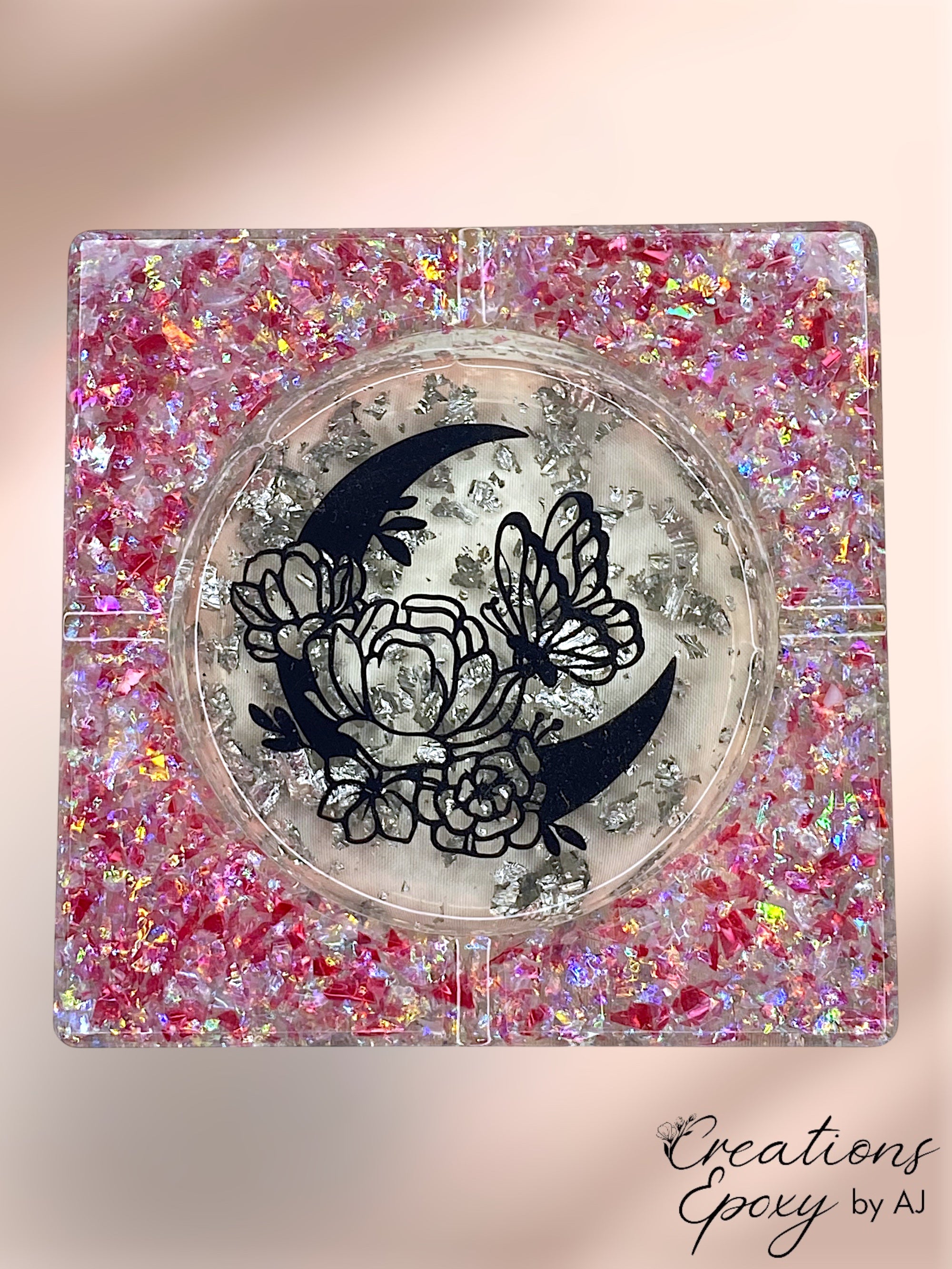 Cendrier Lune Papillon