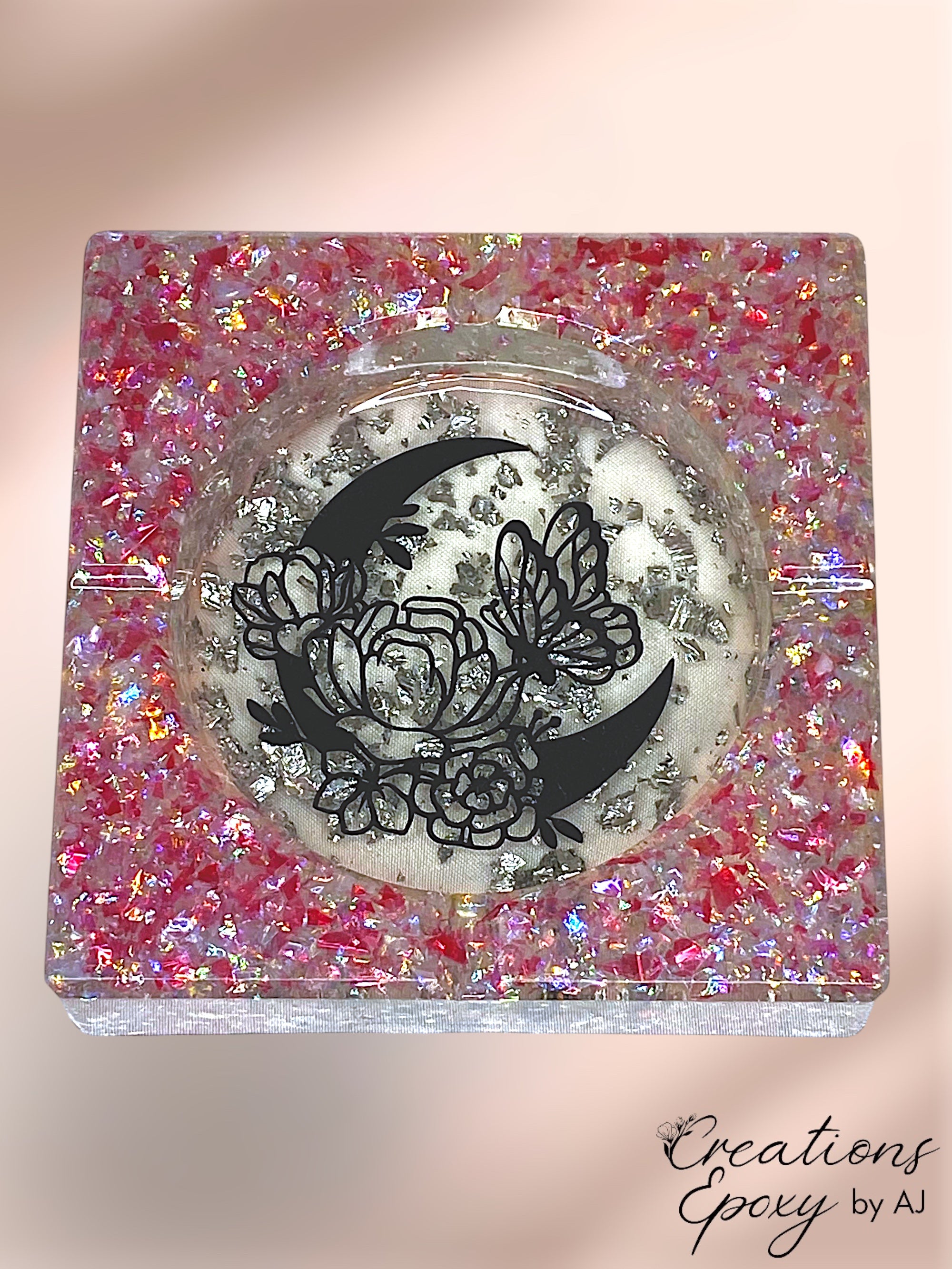 Cendrier Lune Papillon