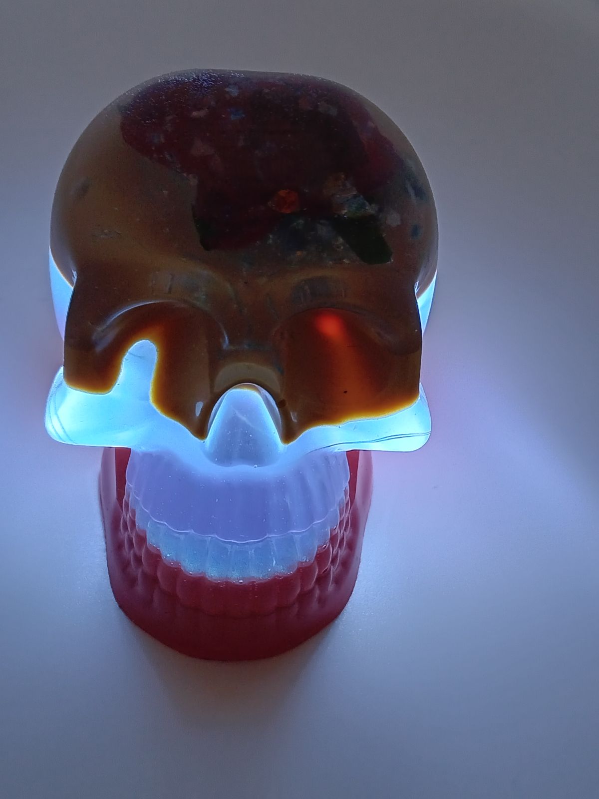 Tête de mort lumineuse Rose