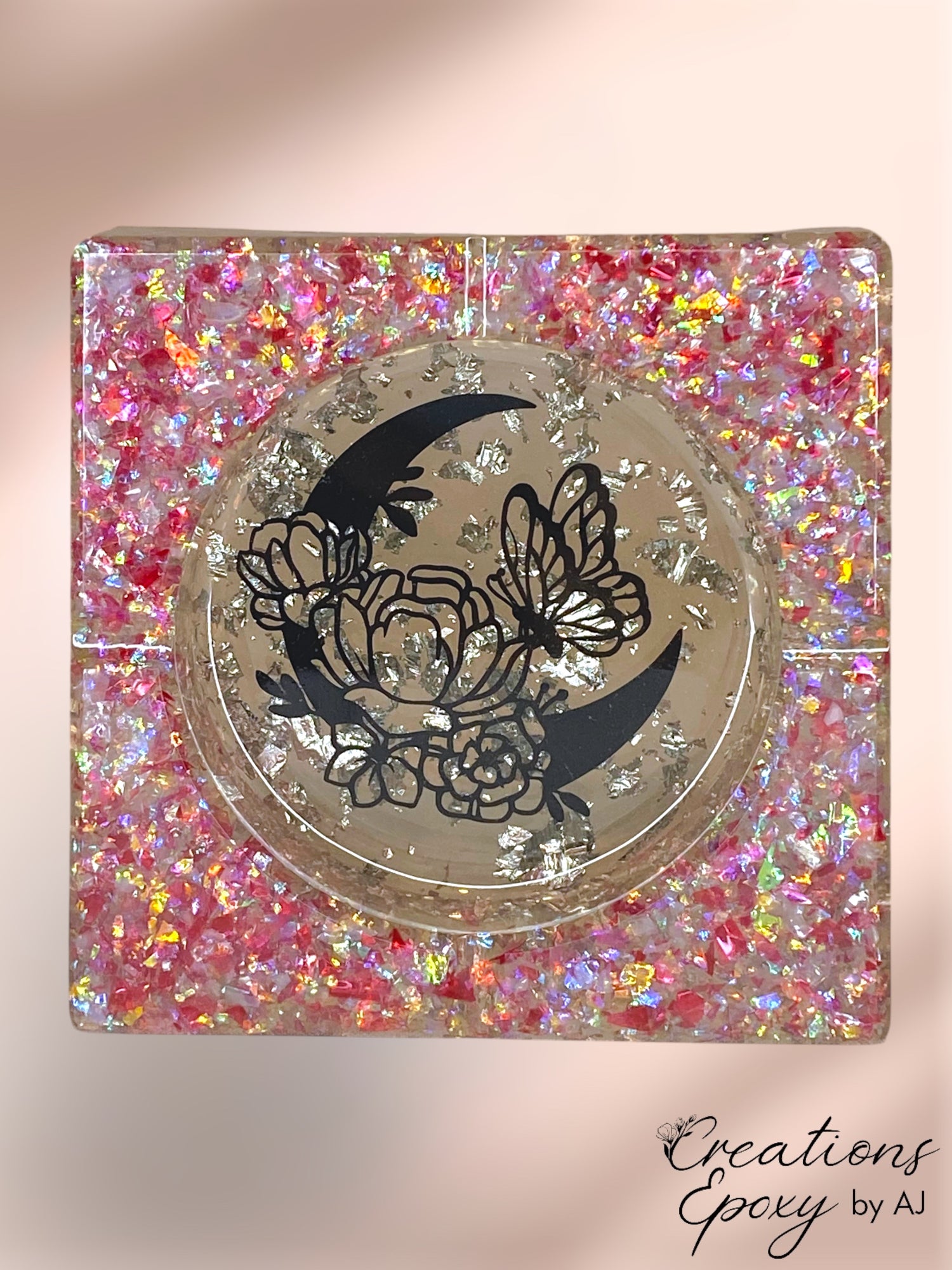 Cendrier Lune Papillon