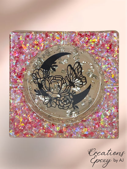 Cendrier Lune Papillon